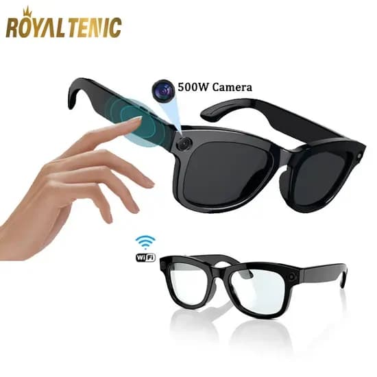 M01s Smart Sunglasses 8MP HD Camera AI ChatGPT ENC BT Call Red 2