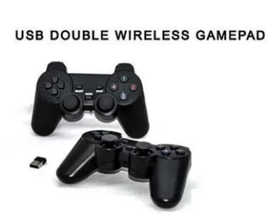 USB Double Wireless Game Pad - Black 2