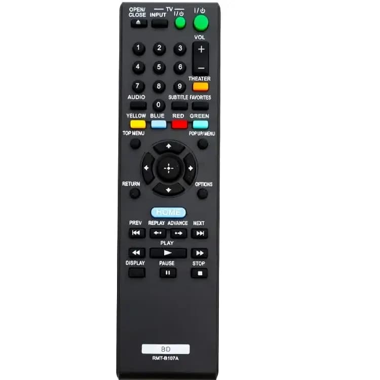 Sony 3D Blu Ray DVD Player Remote Control
