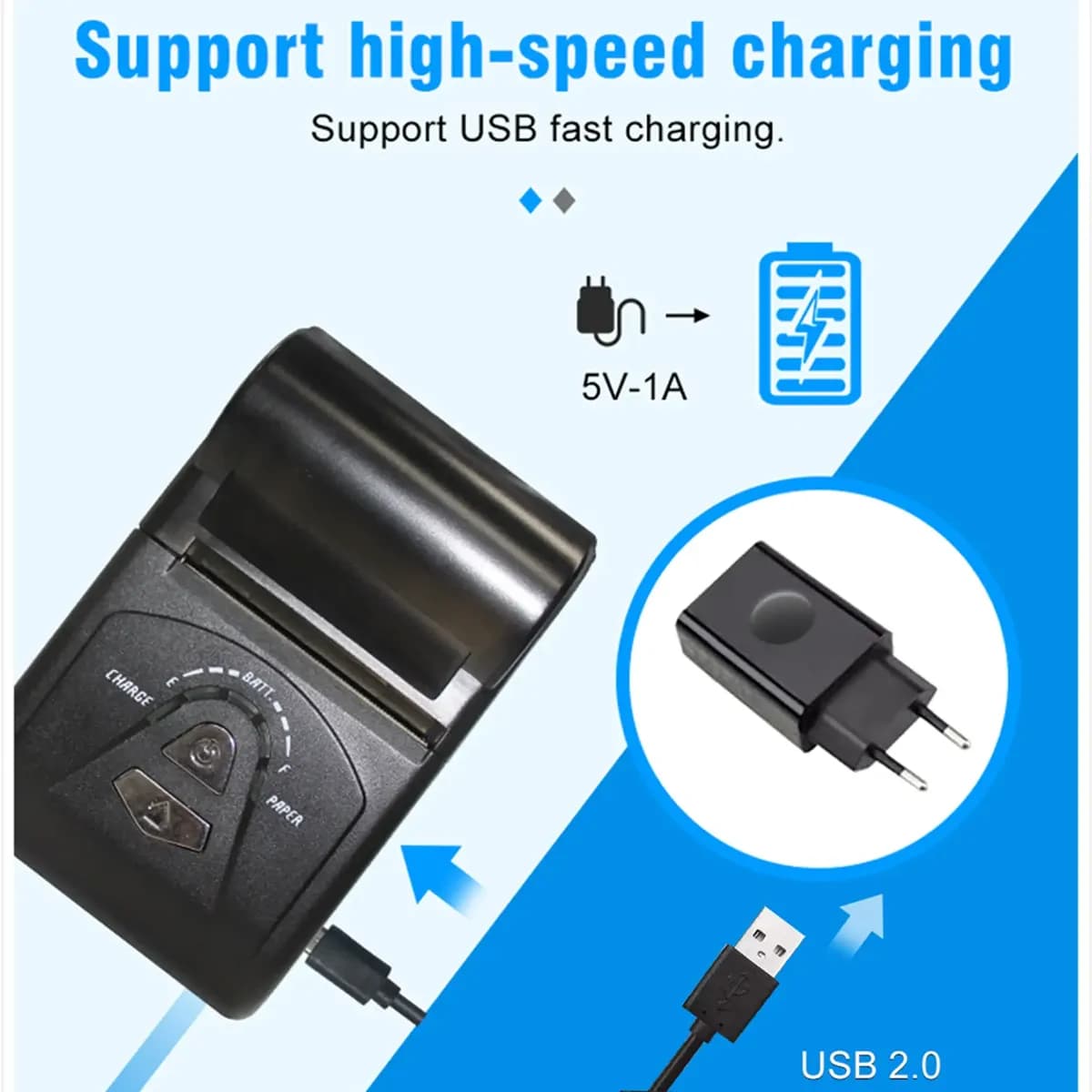 Mini Bluetooth Printer Thermal Printer With Accessories 3