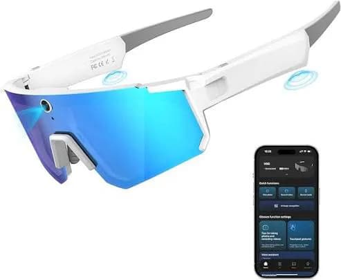 Q1 Ai smart glass 12mp HD camera Bluetooth chatgpt call and music 4