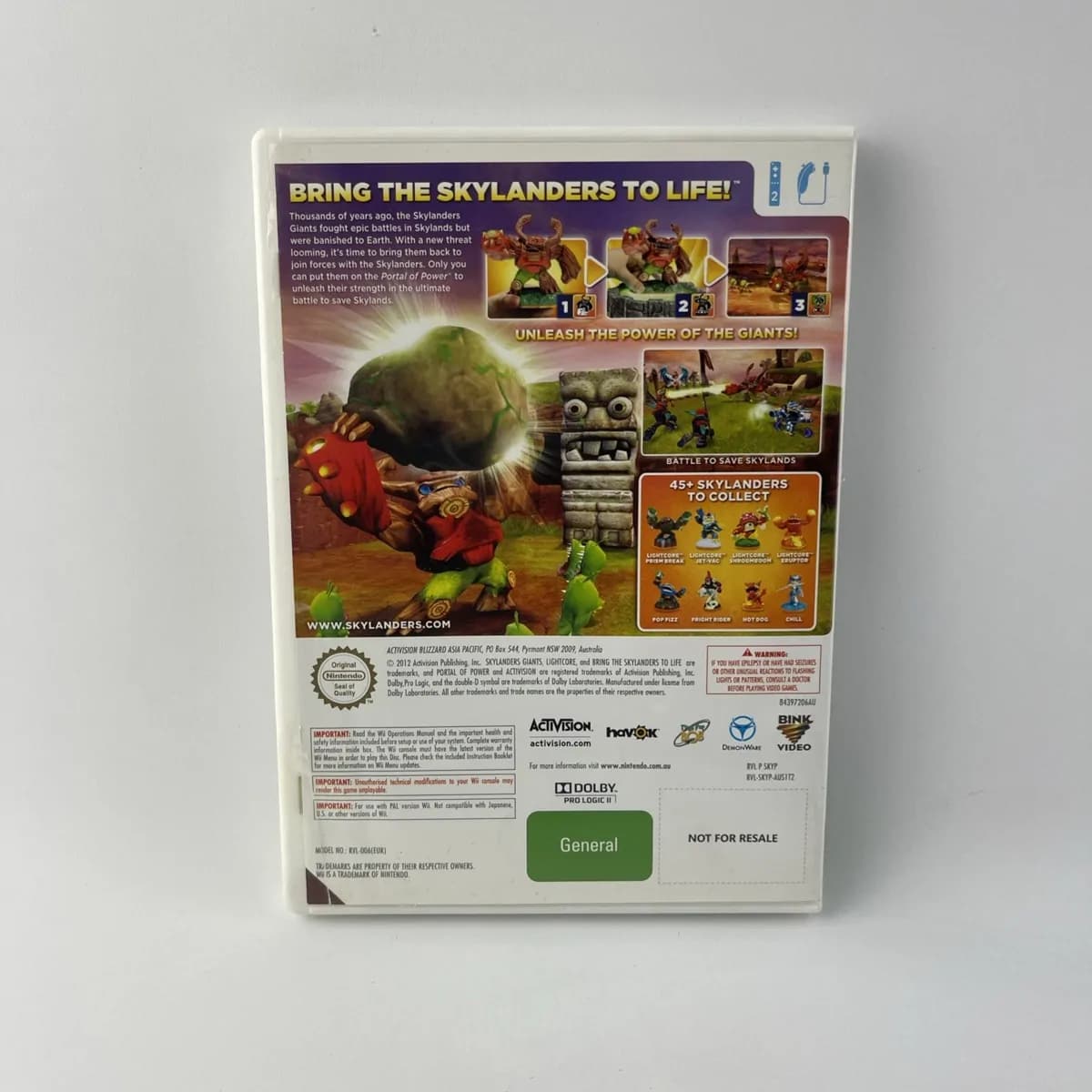 Skylanders Giants Nintendo Wii Action Adventure Game Pal 2