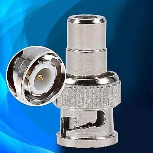 50pcs-bnc Male To Av Female Plug Connector For Cctv Camera
