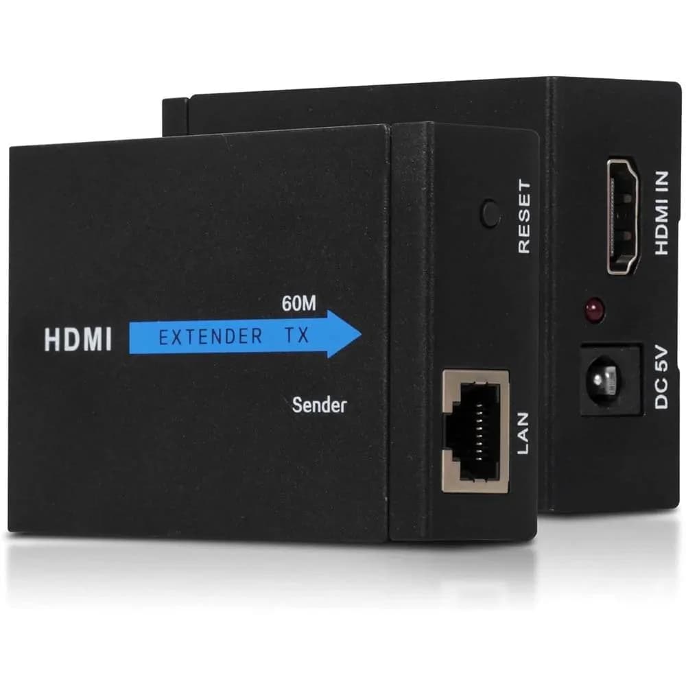 HDMI Network Extender Cable 60M 1080P HD HDMI Extender Over Cat5e/Cat6 3