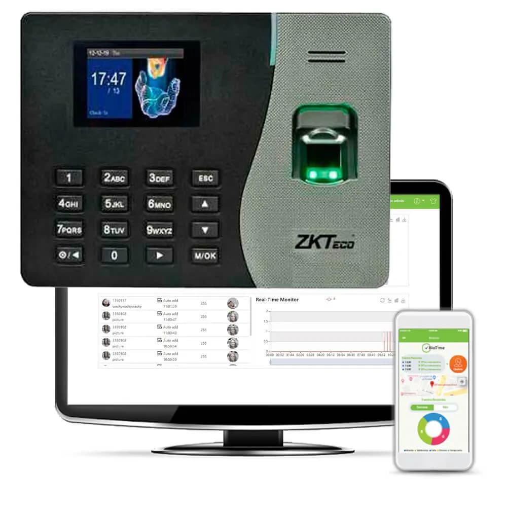 ZKTeco Biometric Fingerprint Employee Recognition Device with Time Clock Recorder 3