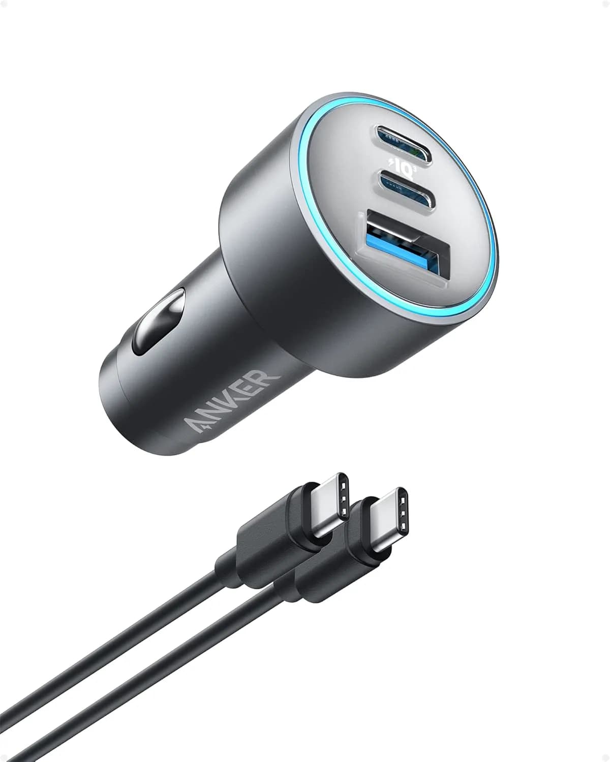 Anker USB-C Car Charger- 67W 3-port Compact Fast Charger 2