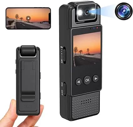 Video Camera Recorder Spy Body Clip Camera With Clear Night Vision