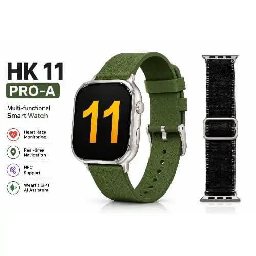 Hk11 Pro-a Smart Watch – 2.02” Hd Display/ Bluetooth Calling/ Wearfit Gpt Ai/ Nfc/ Heart Rate