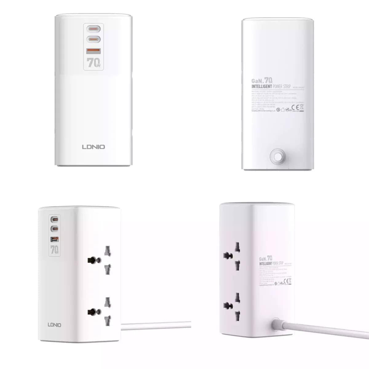 LDNIO SC4383 70W Multifunctional Universal Desktop Power Adapter 2