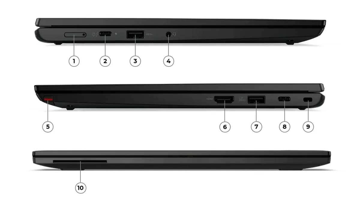 Lenovo ThinkPad L13 2-in-1 Gen 5 Intel Core Ultra 5 135U Processor 16GB LPDDR5-7500 RAM 256GB SSD PCIe Windows 11 Pro 13-Inch 5