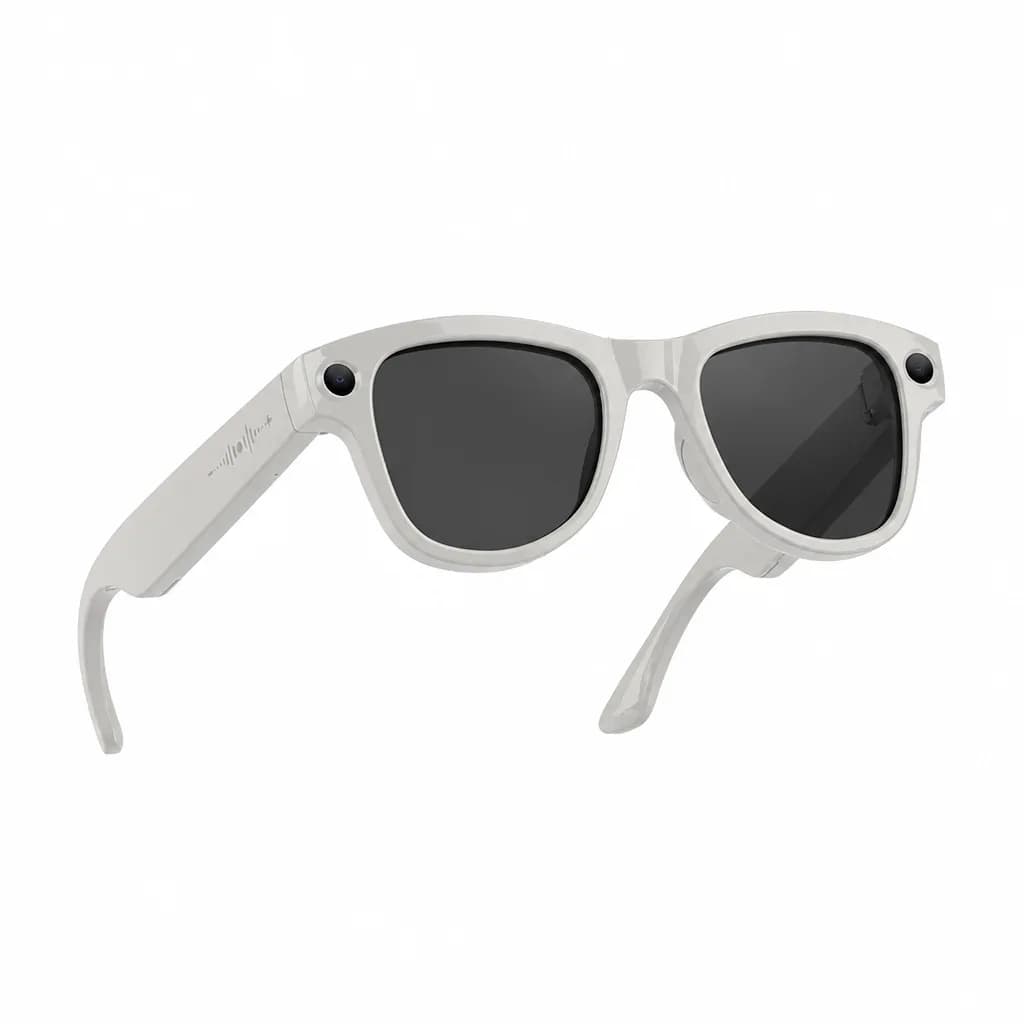 M01s Smart Sunglasses 8MP HD Camera AI ChatGPT ENC BT Call Grey