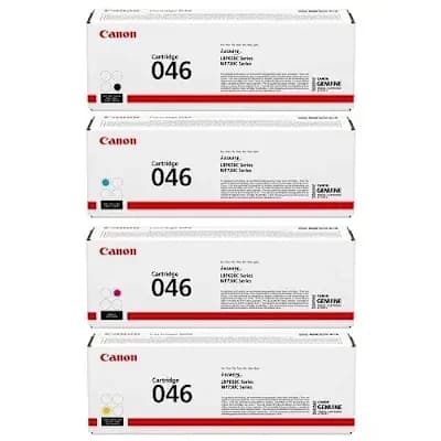 Canon 046 Toner Cartridges Black Cyan Yellow and Magenta 5