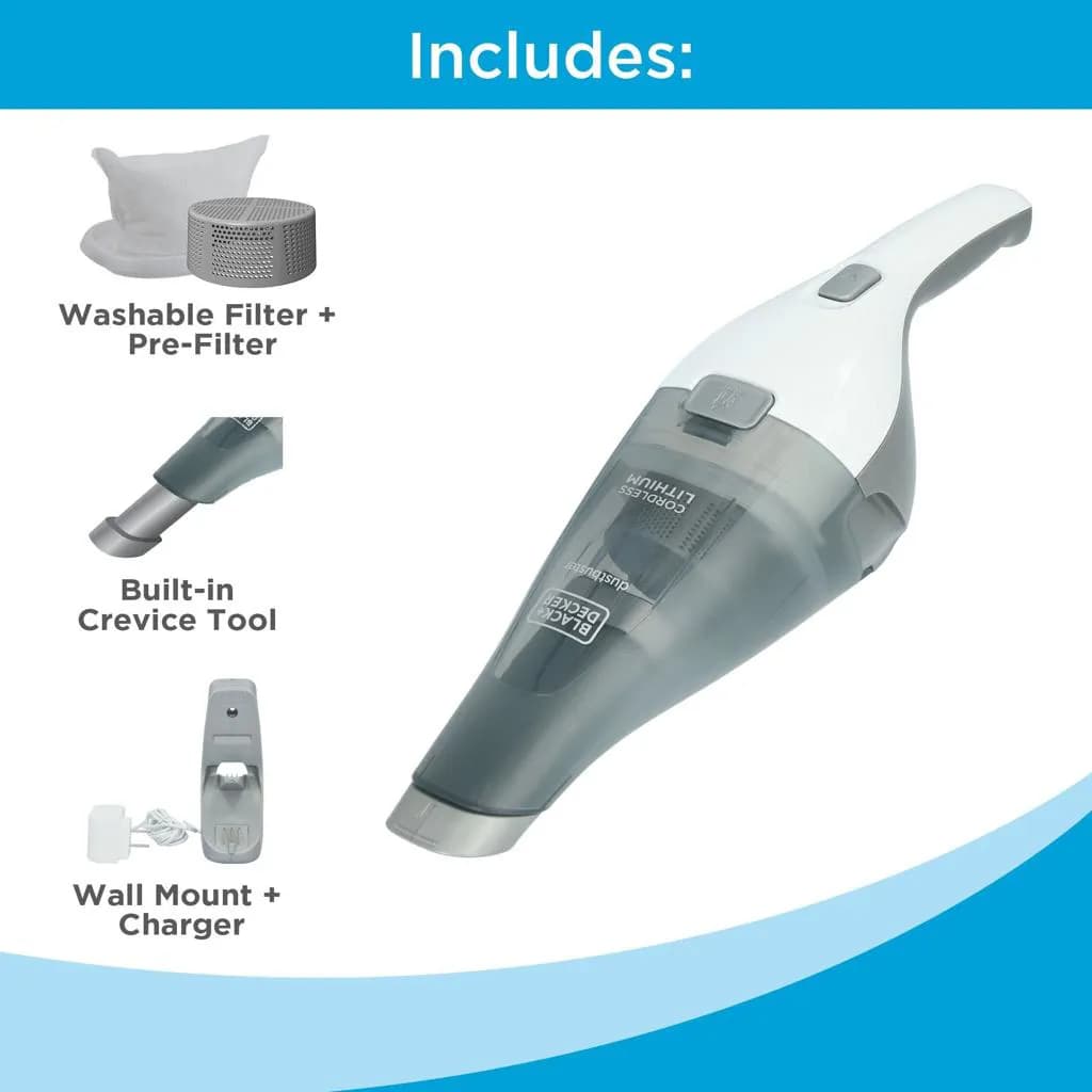 BLACK+DECKER 3.6V WDC115WA-B5 5.4Wh Wet & Dry Dustbuster 4