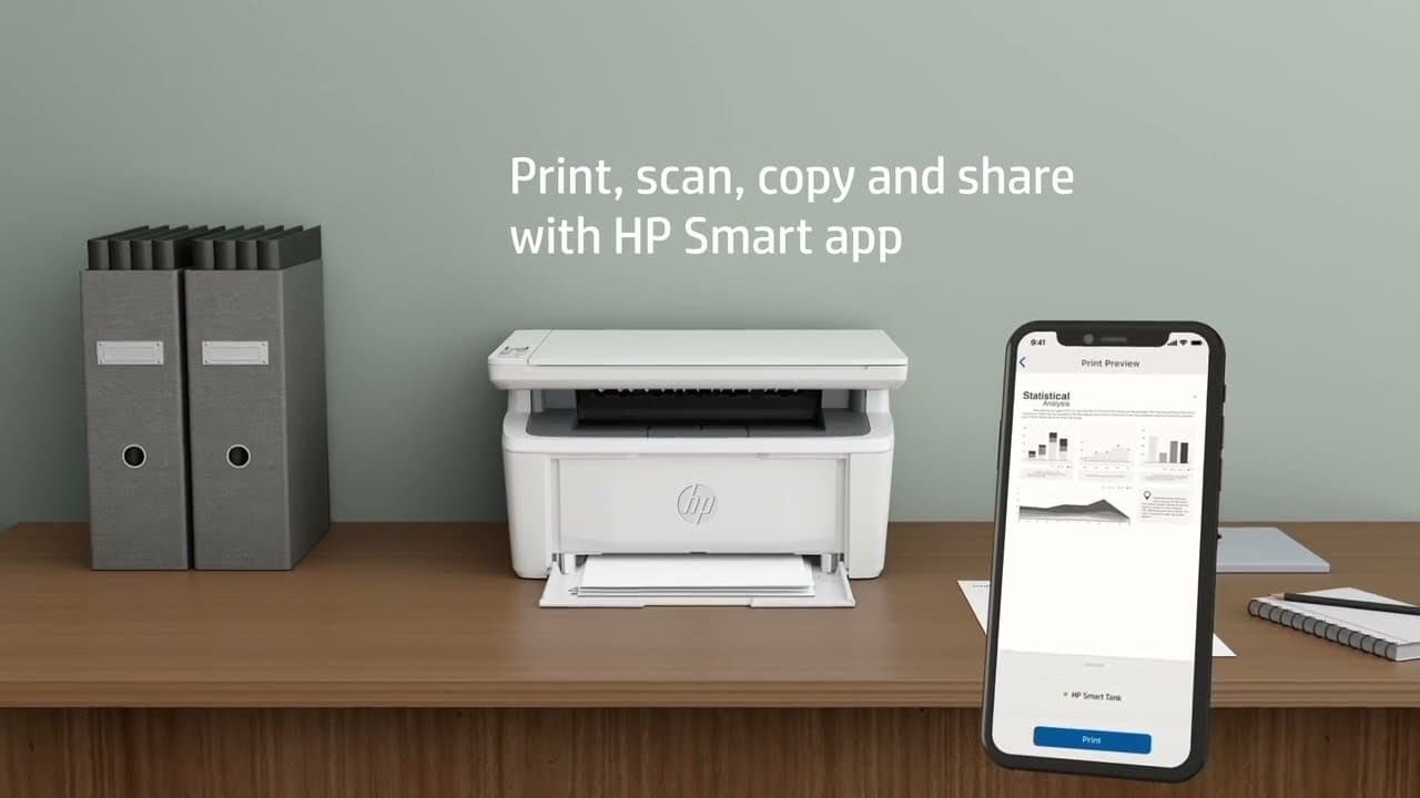 Hp Laserjet Mfp M141W A Black and White Wireless Printer 7Md74A 4