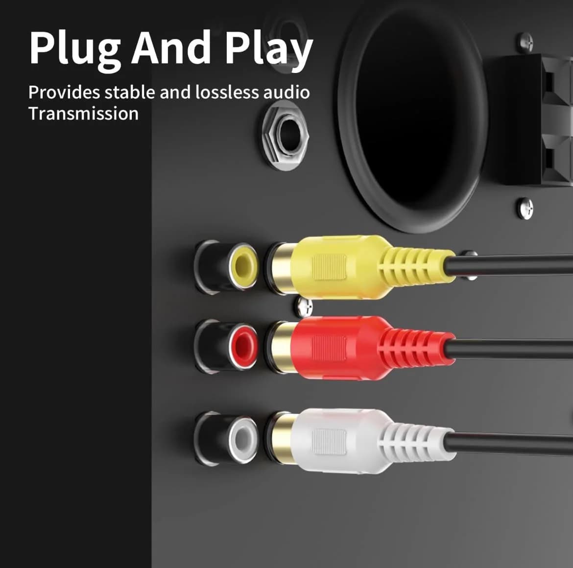3 Rca To Rca Male To Male Av Audio Cable - 30m/100ft 3