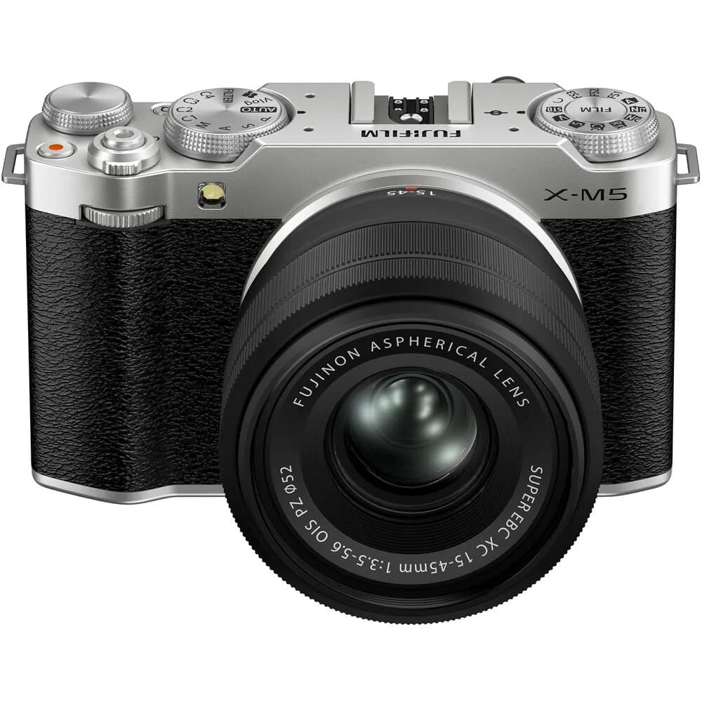 Fujifilm X-M5 Mirrorless Digital Camera XC15-45mm Lens Kit Silver 2