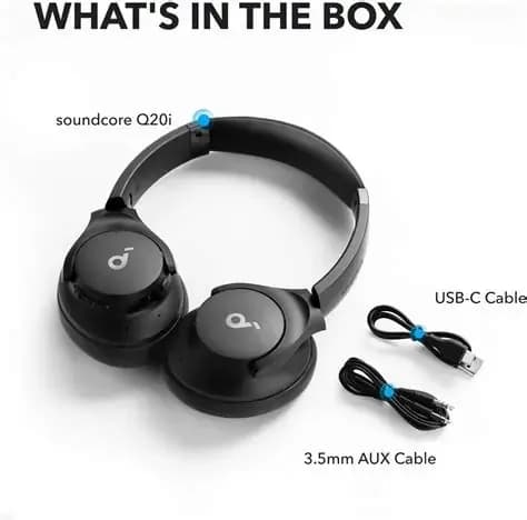 Anker Soundcore Q20i Hybrid Headphones - Black 2