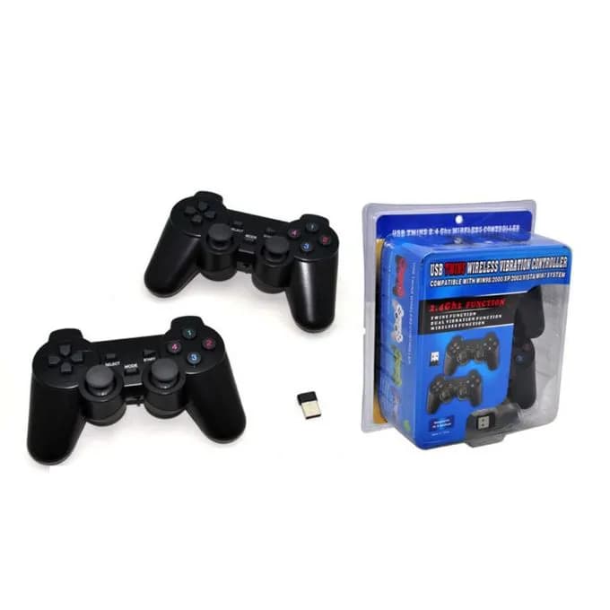 Usb Twin Wireless Gamepad For Pc 2