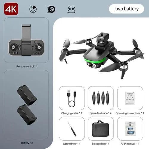 Mini S5S 4K HD ESC Dual Camera Drone With Extra Battery 5