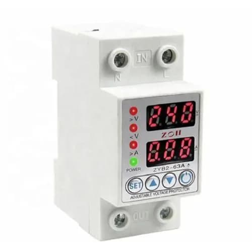 Blue Gate Current and Voltage Protector 63A 220VAC 4