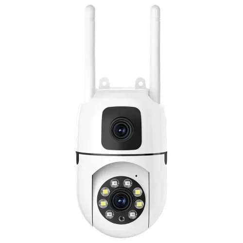 Wifi  CCTV Camera  2 Lens 2 Screens Ptz 2