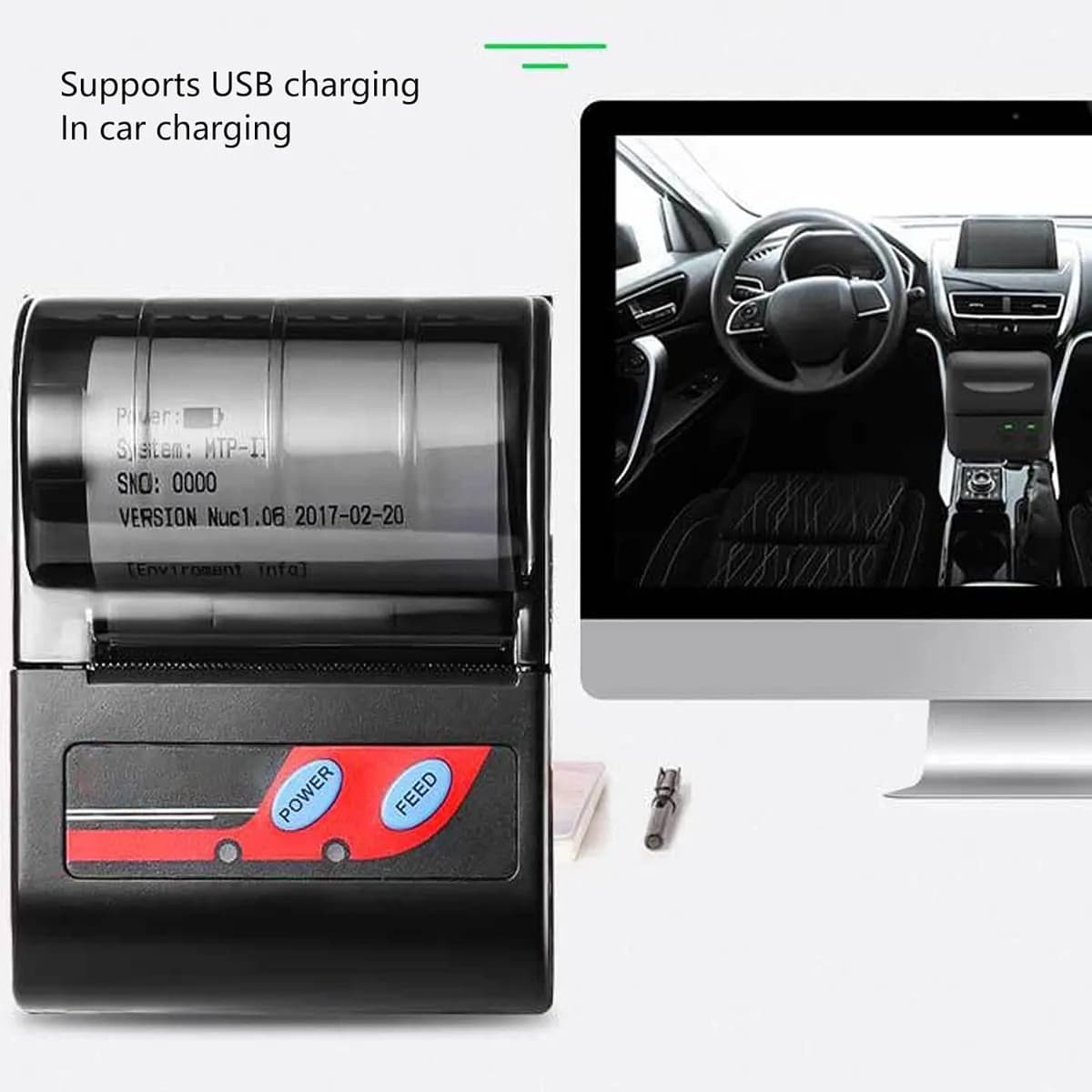 Mini Portable Bluetooth Printer - Thermal Printer 7