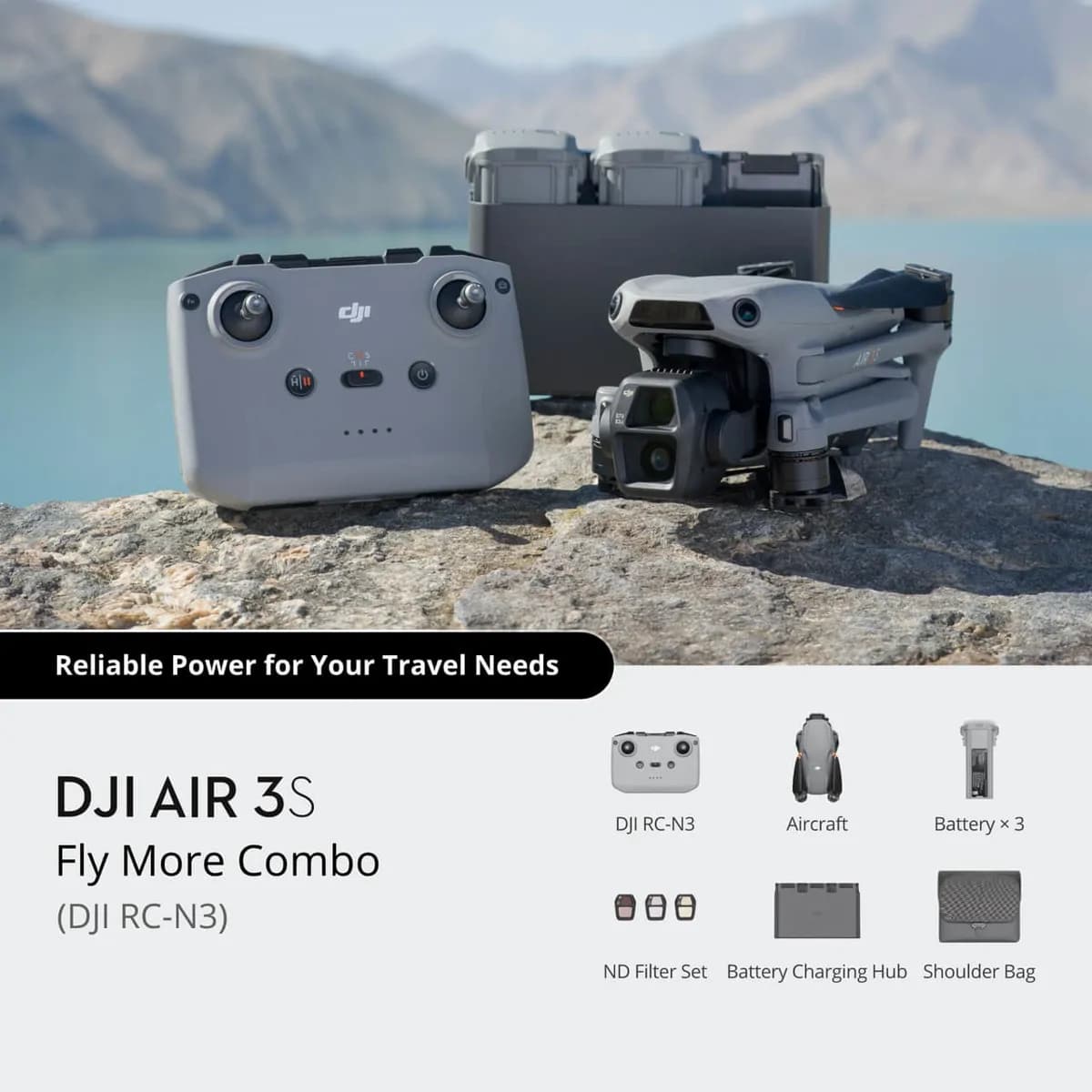DJI Air 3S Fly More Combo - DJI RC-N3 2