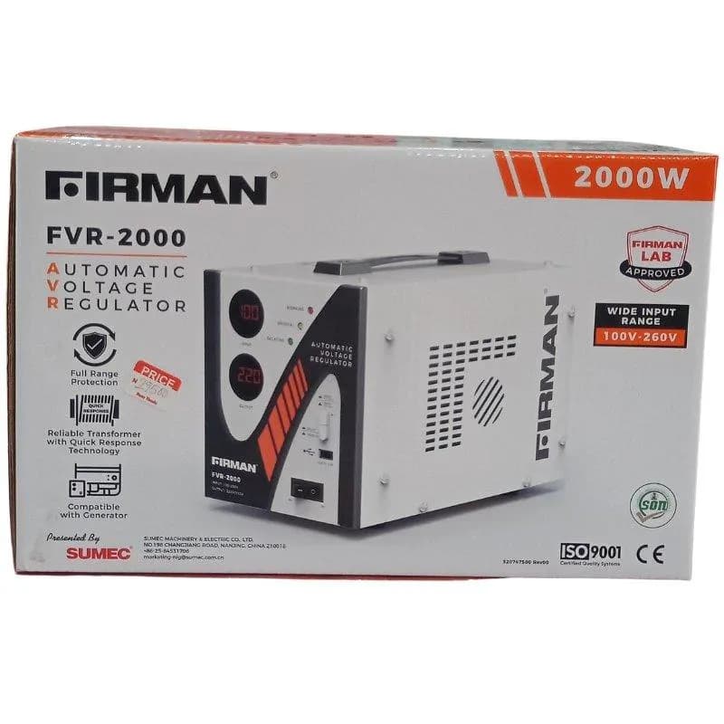 Firman FVR-2000 2000W Stabilizer With USB 2