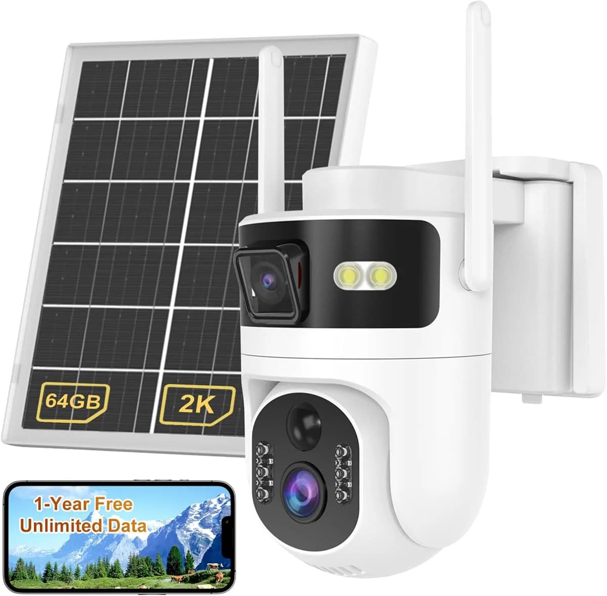 Solar Powered 4g Simcard Ptz Cctv Wireless Camera