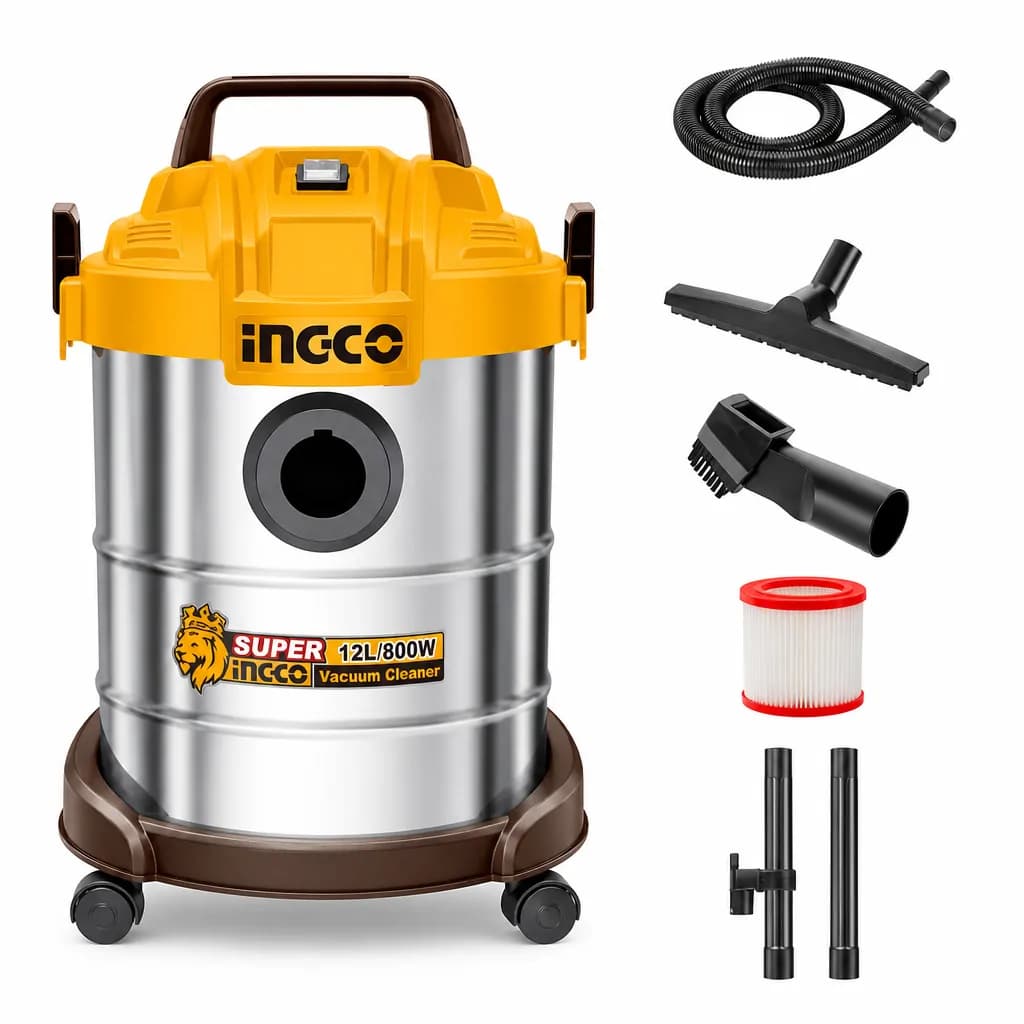 Ingco 12L 800W Wet Dry Vacuum