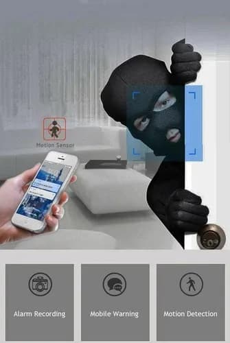 ABS Mini Home & Office Cctv Wifi Inbuilt Battery Ip Camera 3