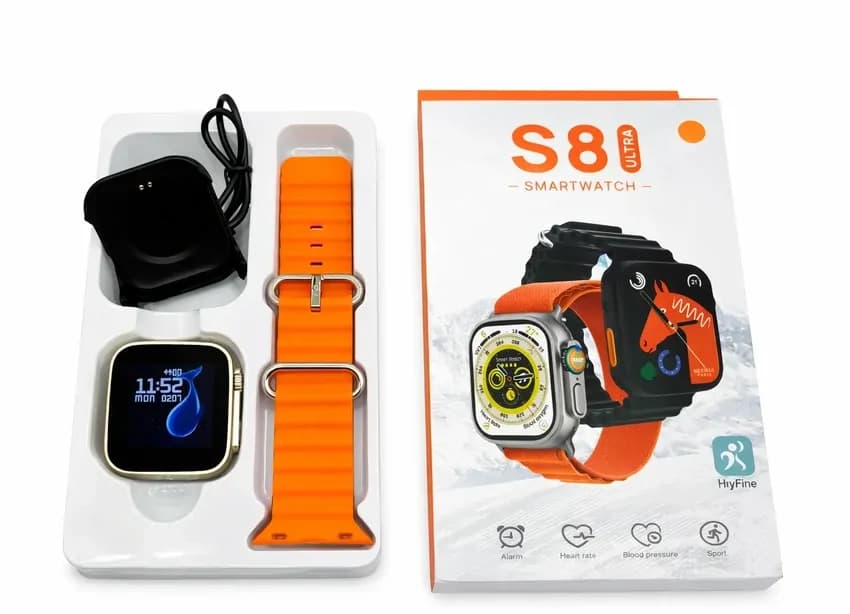 Series 8 Ultra Round Smartwatch 2.0 Inch Bt Call Waterproof  Grey 4