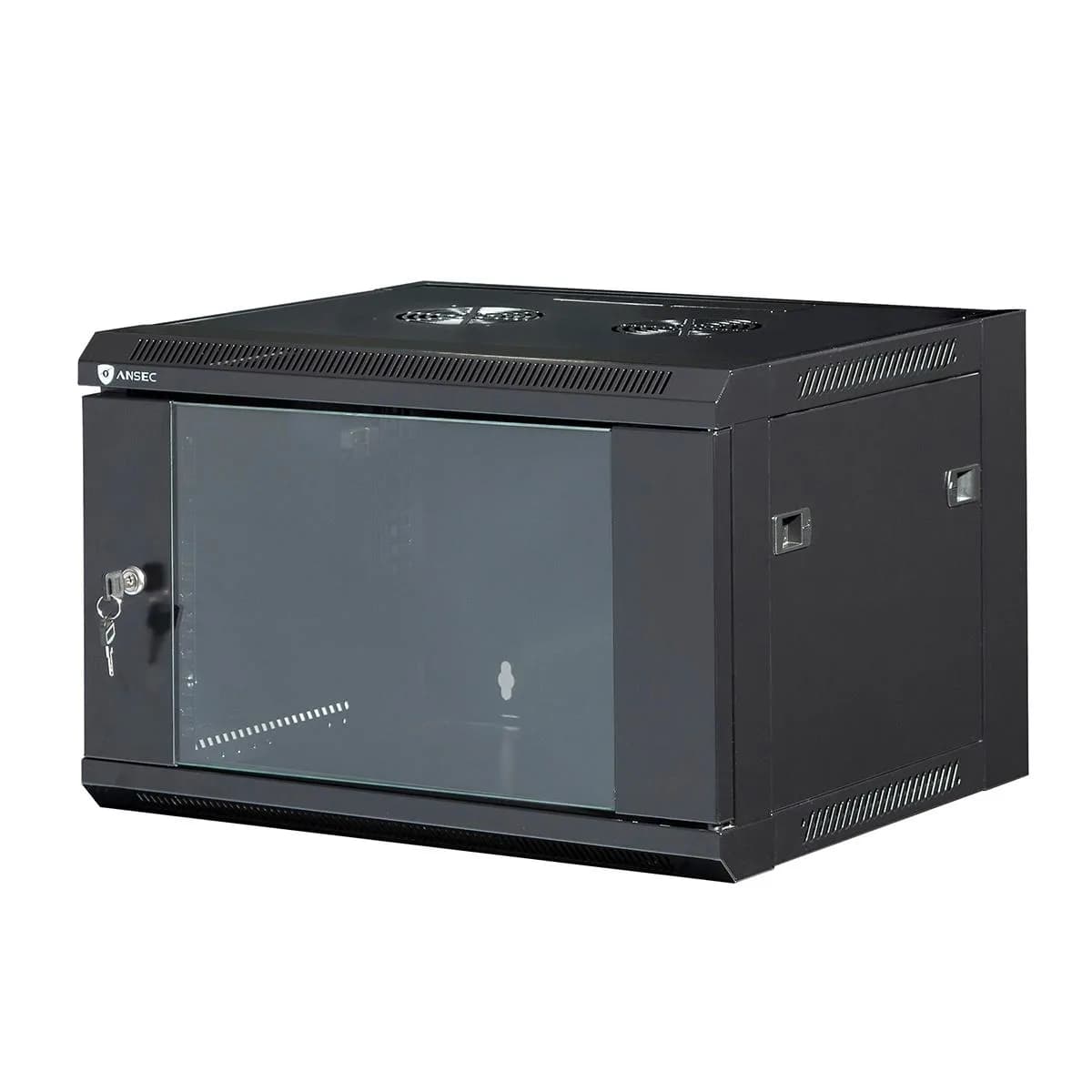 AICO 6U Wall Mount Basic Network Server Data Cabinet Rack – Black 2