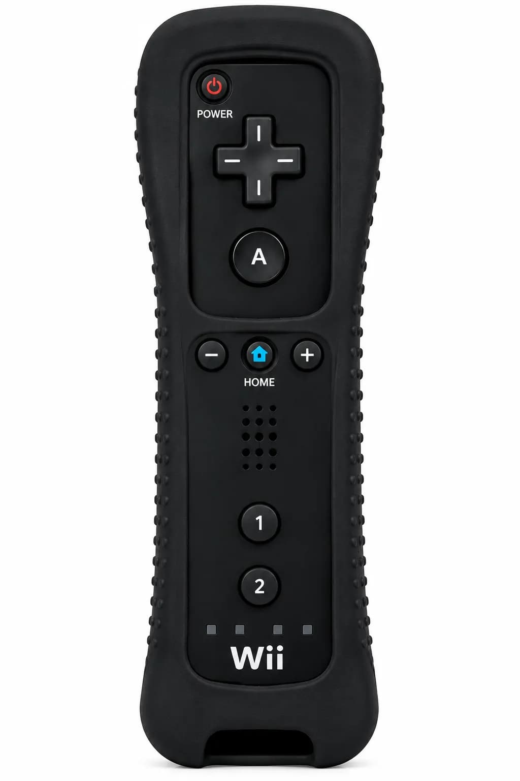Nintendo Wii Black Silicone Cover For Remote Controller