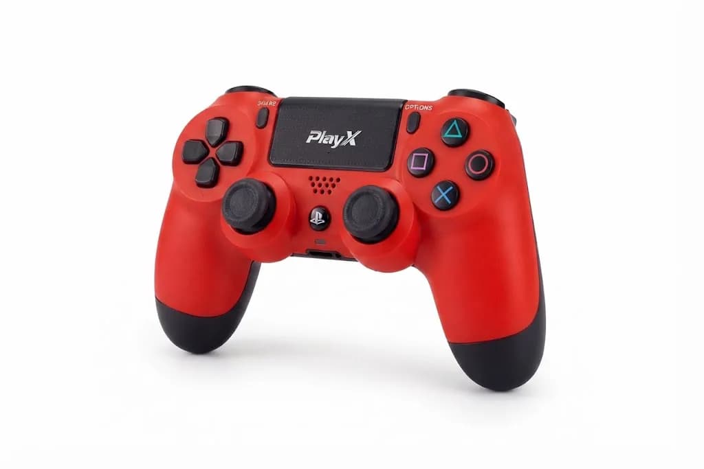 PS4 PlayX Wireless Controller Compatible With PS5 Red 3