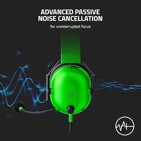 Razer BlackShark V2 X Gaming Headset, 3.5mm Audio Jack, Green 3