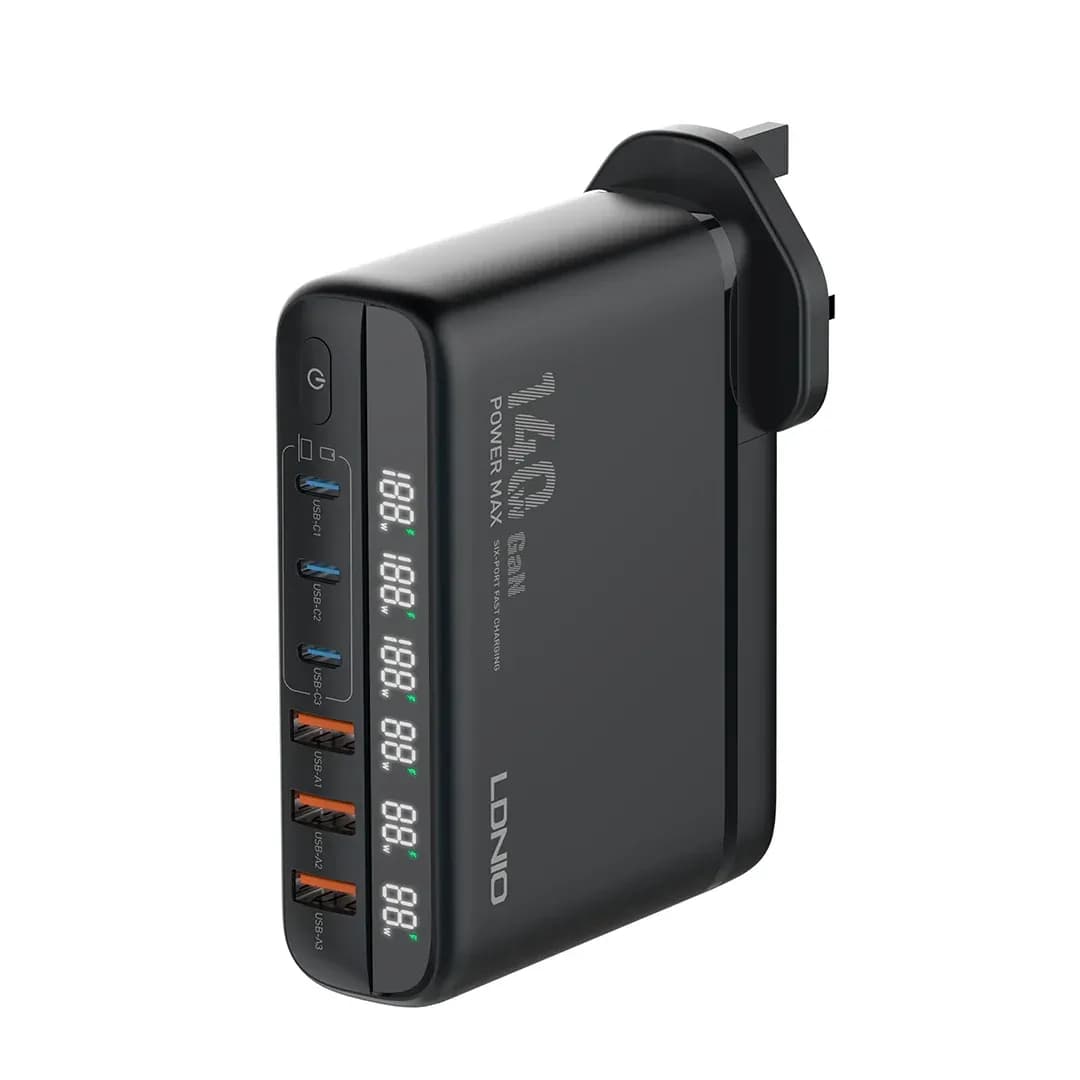 LDNIO A6140C 6-Port USB Fast Charging Adapter 4