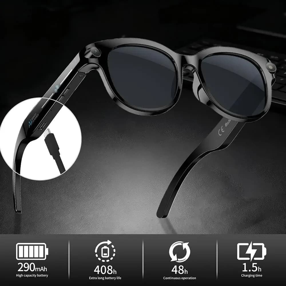 M89 Smart Sunglass 900W Camera AI Glass ChatGPT ANC BT Call Music 2