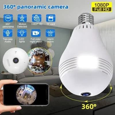 27) 360 Degree Panorama 1080p Camera Wifi IP Light Bulb CCTV Night Vision ₦ 25,200 ₦ 55,000 4