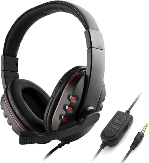 Royalmars Tucci A5 Fighter Super Bass Stereo Wired Gaming Headphones with Mic, Over-Ear, Black 2