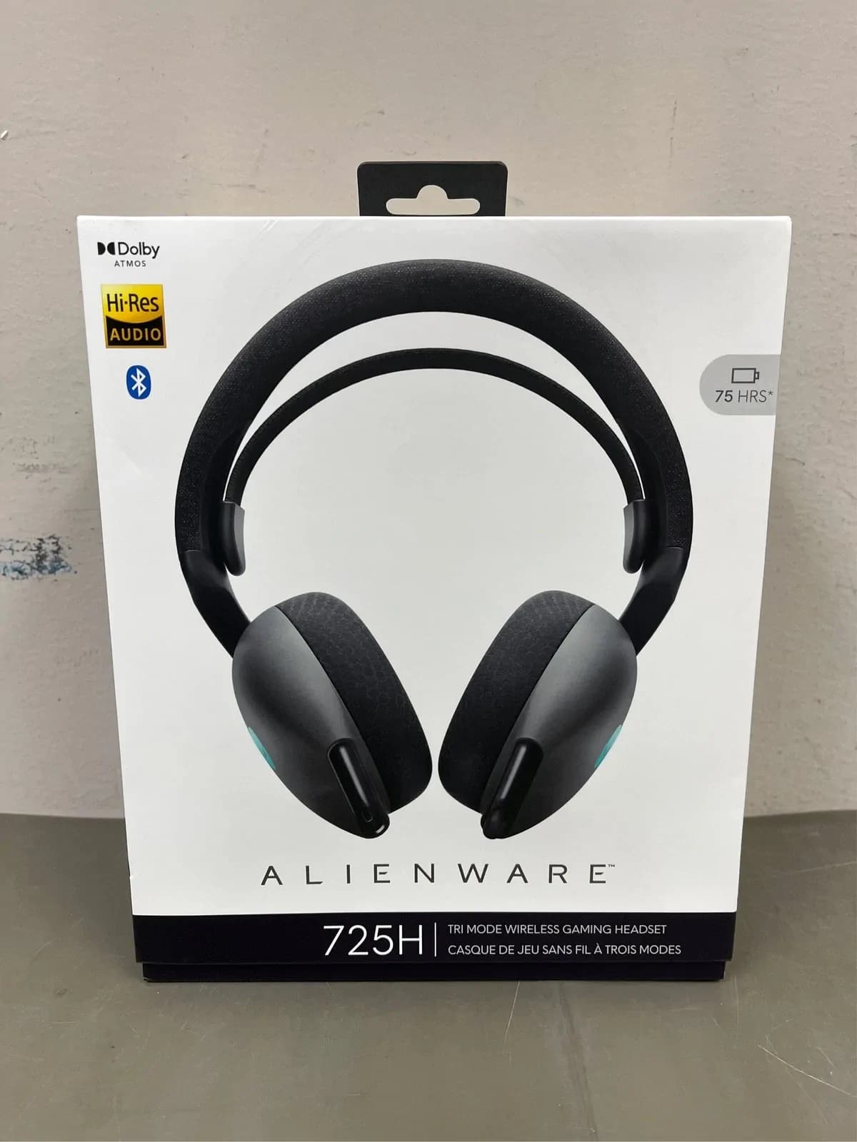 Alienware Tri-mode Wireless Gaming Headset Aw725h - Wired/wireless, Bluetooth 5.3, Audio Output - 20 Hz 5