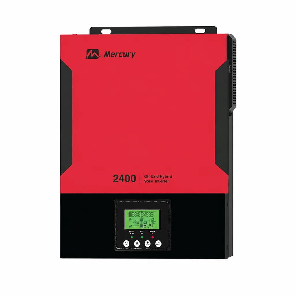 Mercury MV 2.4KVA Off-Grid Hybrid Solar Inverter 24V Pure Sine Wave with MPPT