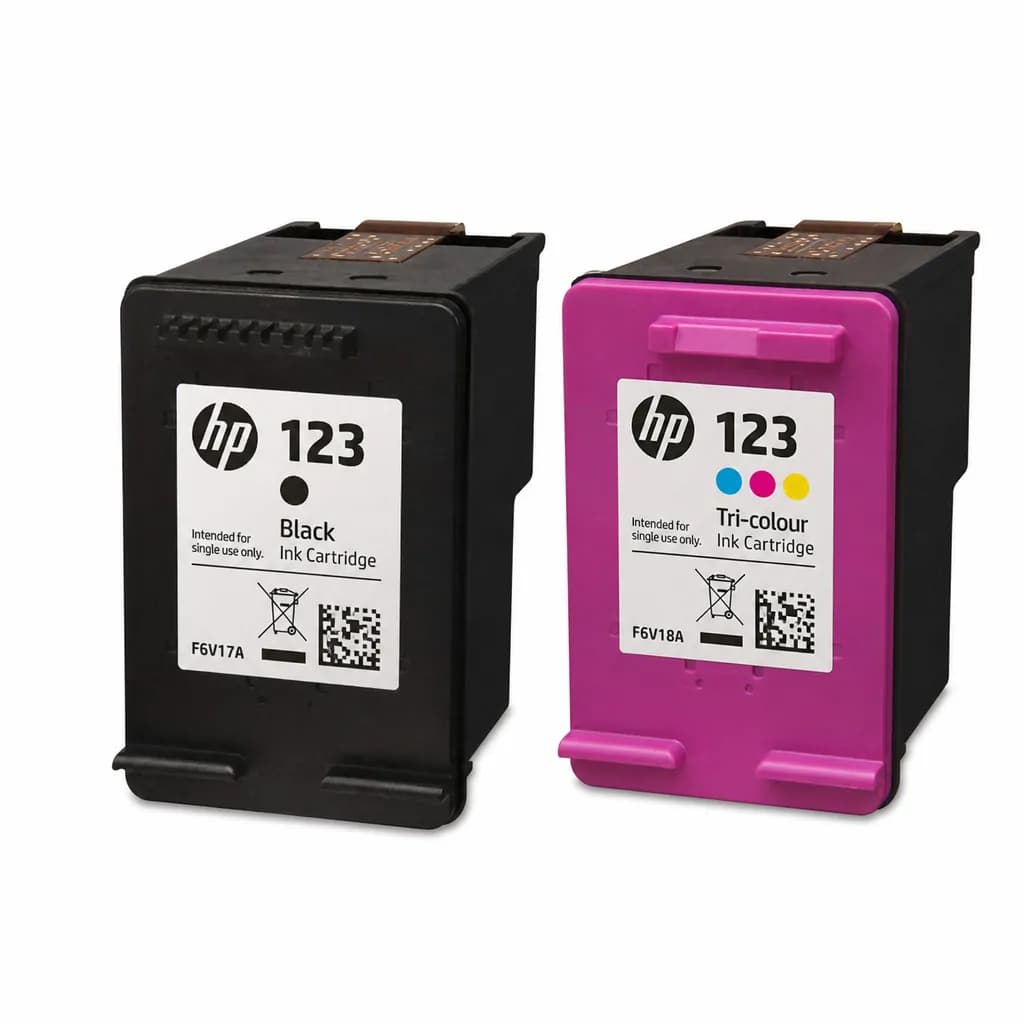 HP 123 Ink Cartridges Black and Colour