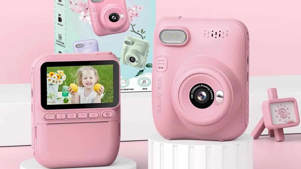 Greenkinder Kids Instant Print Camera - Pink