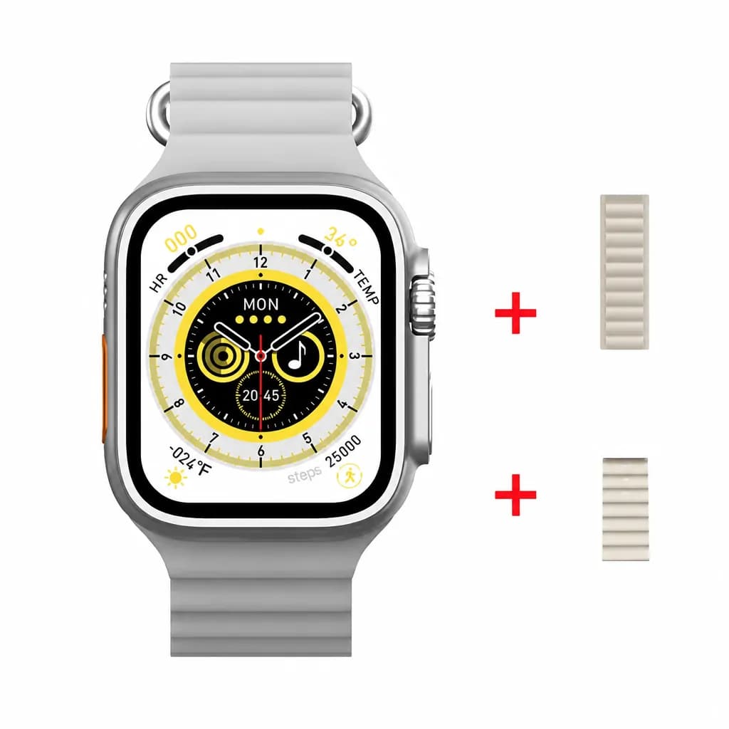 Js Ultra Smart Watch With Extra Strap - 2.2" HD Screen - Series 8