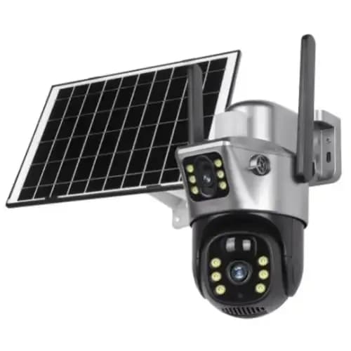 Human Detection Outdoor Security Solar 4g Camera V380 Dual Lens With Night Vision Cloud
