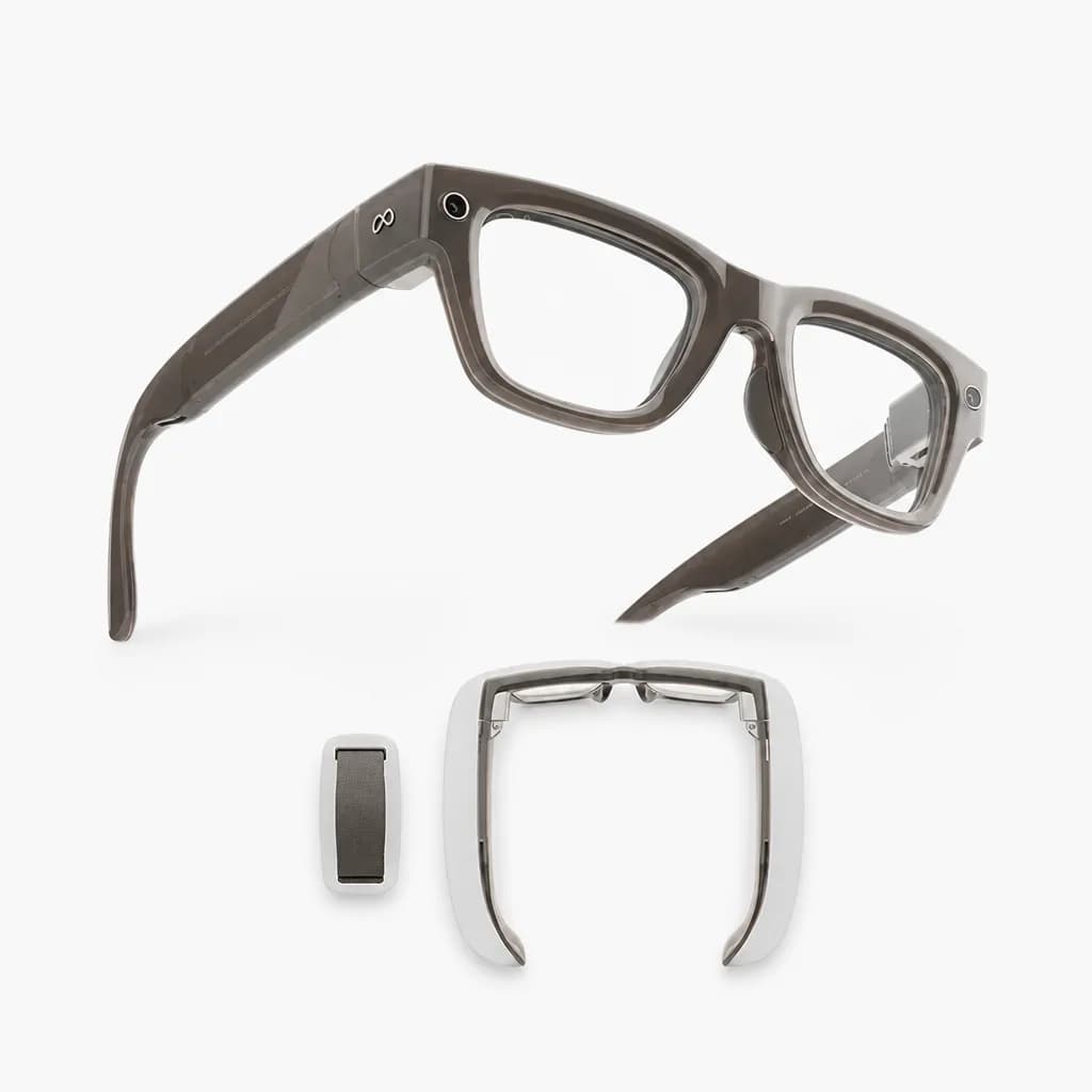 Ray-Ban Meta AI Glasses In-Lens Display & Neural Band Shiny