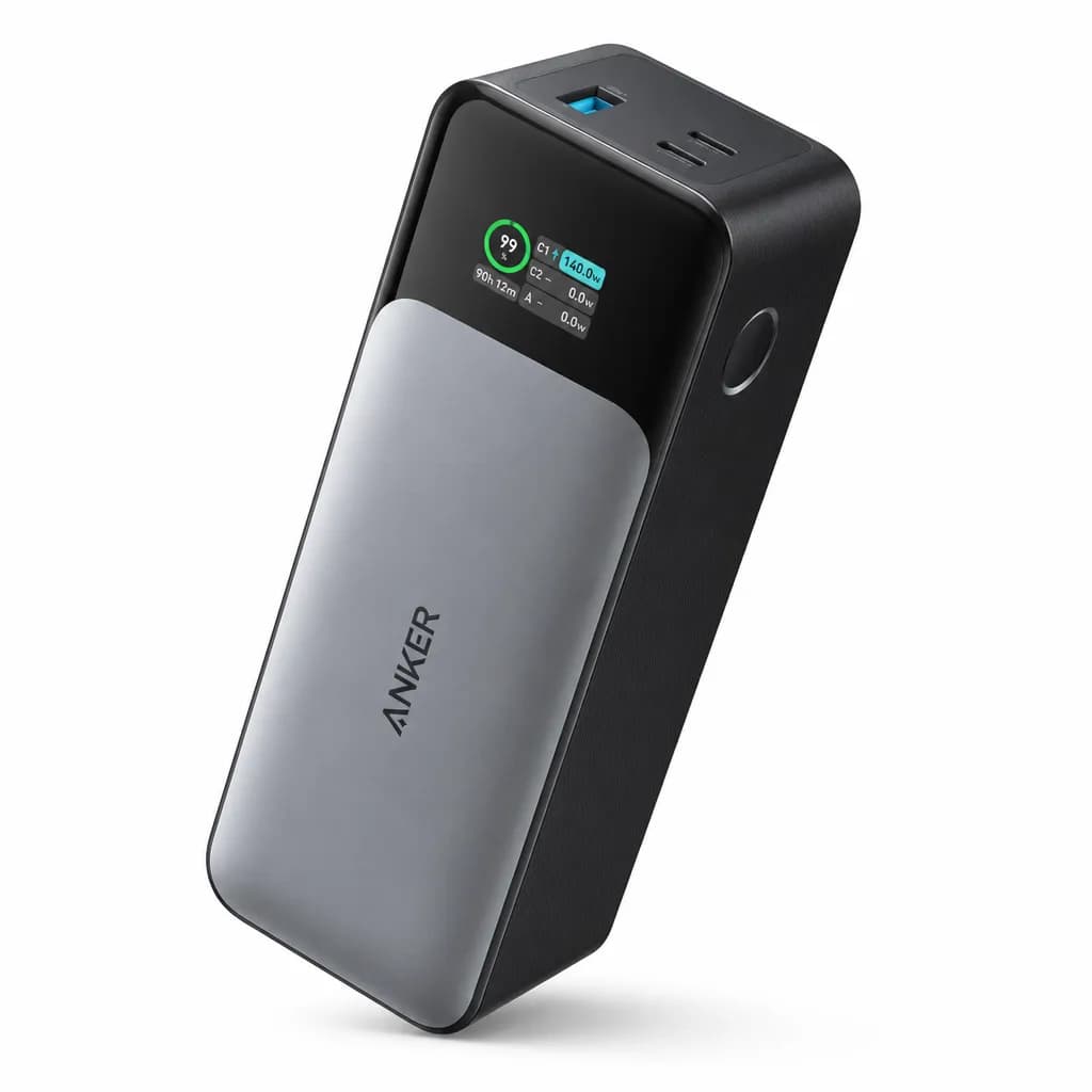 Anker 737 Power Bank 3 Port Laptop Charger Black 24000mAh