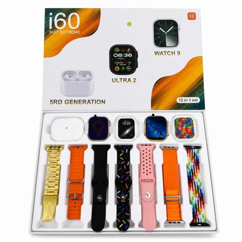 12 in 1 - i60 Suit Extreme Smart Watch Set-Boxed