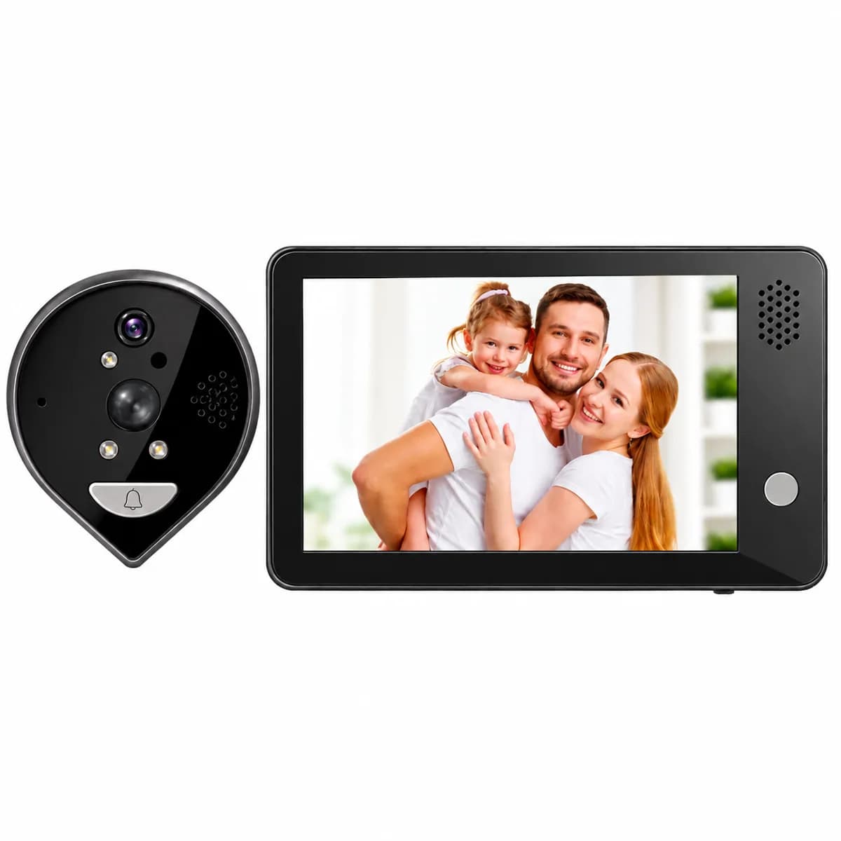 Caleocom Wifi Peephole Video Doorbell Camera System